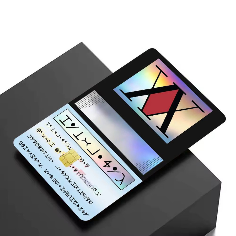 Holographische Laser-Skin Folie für Debit- und Kreditkarten mit Anime Hisoka Hunter X Hunter Motiv in Multicolour - Bild 4