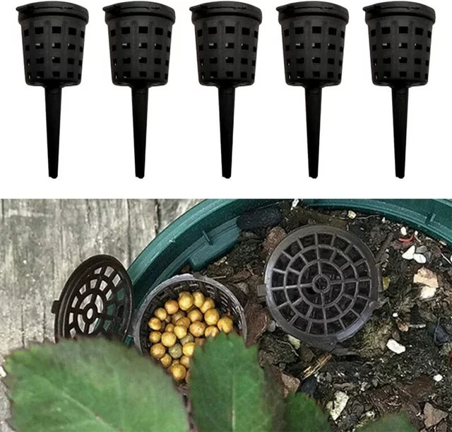 10er Set Dünger Körbe mit Deckel als praktische Dünger Box für Bonsai und Zimmerpflanzen - Bild 1