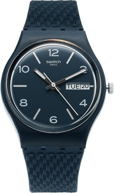 Swatch Analoguhr, Quarz, Kunststoff, Grau, Unisex - Bild 1