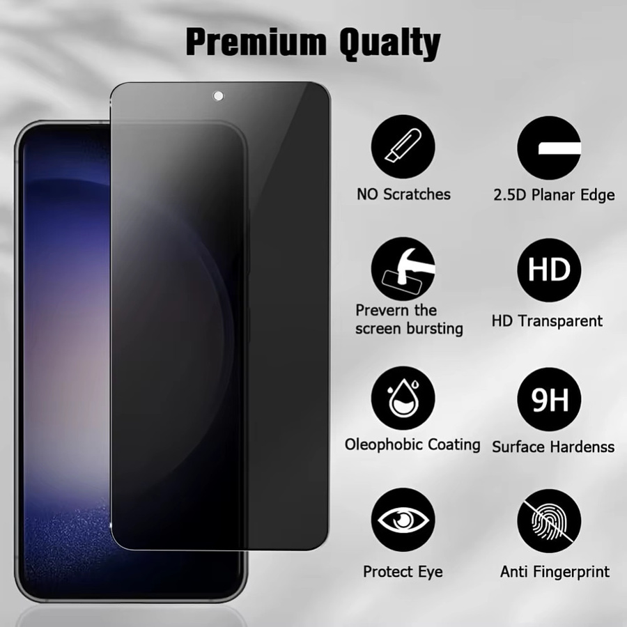 NNBILI 3er-Pack Sichtschutz-Displayschutzfolien aus gehärtetem Glas für Samsung Galaxy S26 S25 S24 Serie mit Unterstützung für Fingerabdruck-Entsperrung - Bild 4