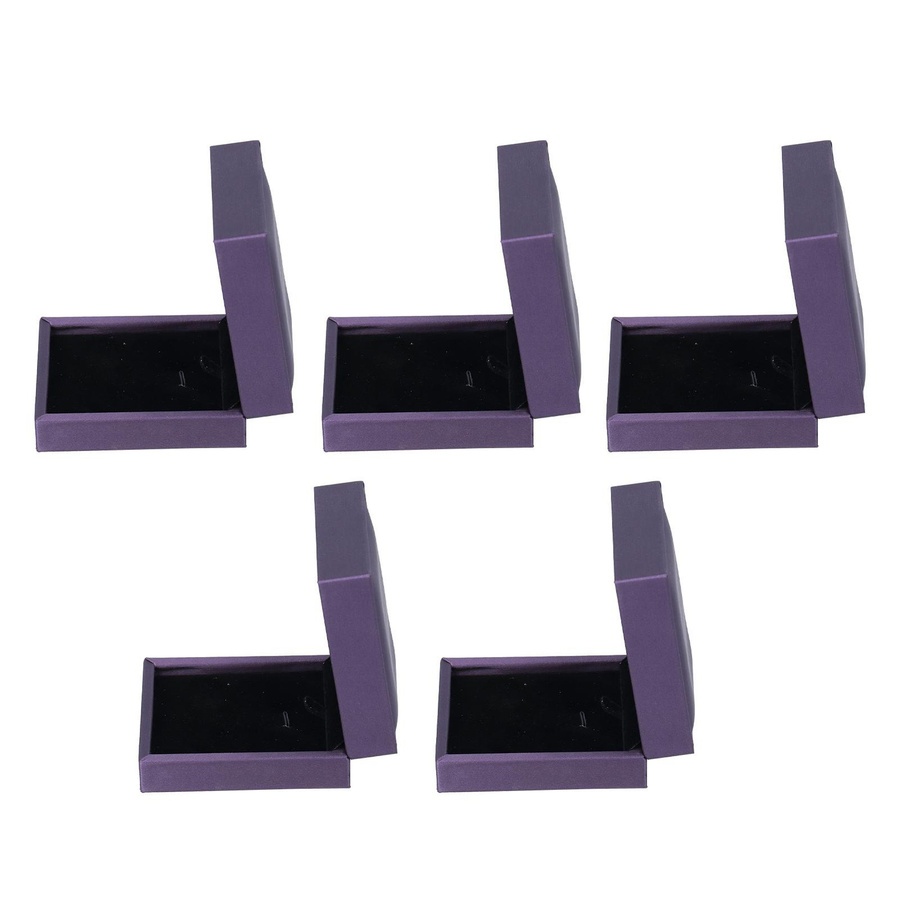 5er Set Schmuckverpackungsboxen von KONNWEI als exquisite Ohrring-Organizer-Etuis aus Stoff und Plüsch für dein Zuhause oder dein Schmuckgeschäft - Bild 3