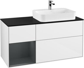 V&B Waschtischunterschrank Finion in Weiß lackiert, Breite: 120 cm, Tiefe: 50,1 cm, Höhe: 50,1 cm - Bild 1