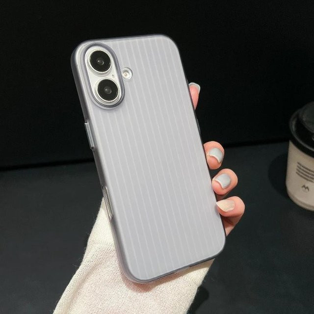 Apple iPhone Schutzhülle aus Natur-Titan mit galvanisiertem Gitter-Design in Grau für iPhone 16 15 14 13 Pro Max Plus - Bild 1