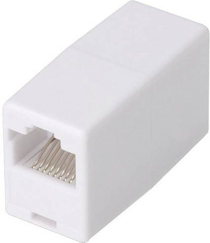 Digitus RJ45 Netzwerk Adapter Cat.5e Modulare Kupplung Weiß - Bild 1