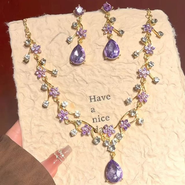 BELLA-Bee Schmuck-Set, Halskette, Ohrringe, Zirkonia, Damen - Bild 1