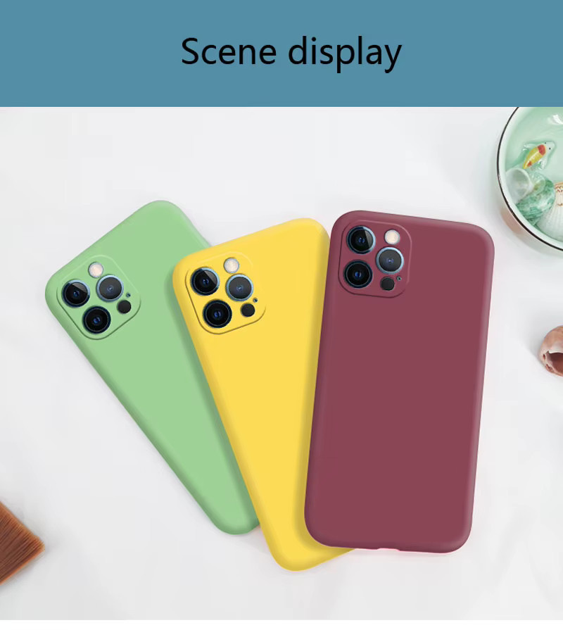Bunte Silikon Handyhülle für Apple iPhone Modelle, stoßfeste weiche Rückseite in Blau und Multicolour - Bild 2