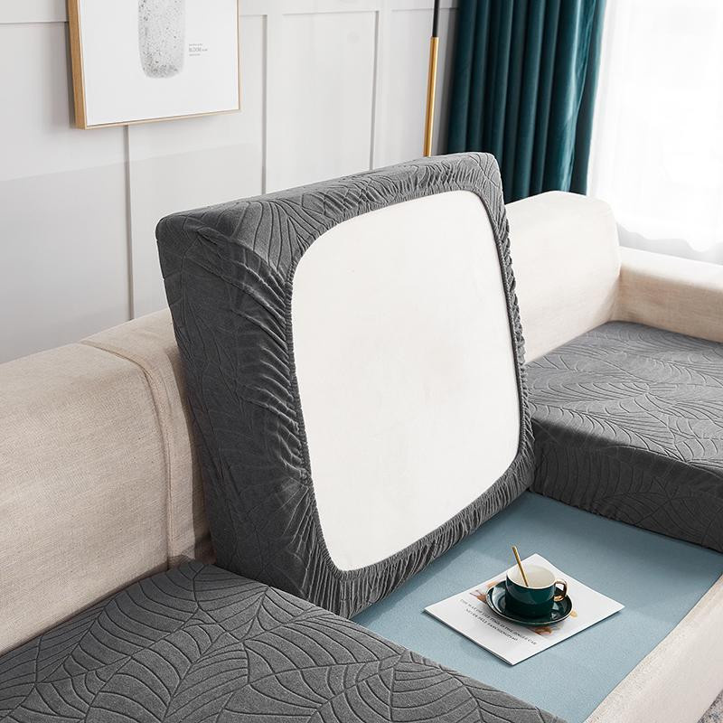 Wasserdichter Jacquard Sofa-Sitzkissenbezug von airldianer in Größe S, rutschfester Schonbezug aus Polyester für Sofa und Sessel - Bild 5