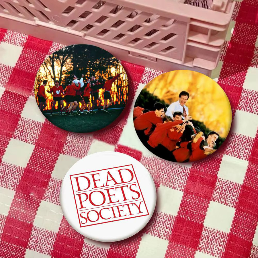 Brosche Dead Poets Society, Emaille, rund - Bild 3