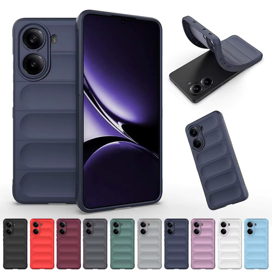 Stoßfeste Silikon-Handyhülle für Xiaomi Poco X6 in Schwarz - Bild 4