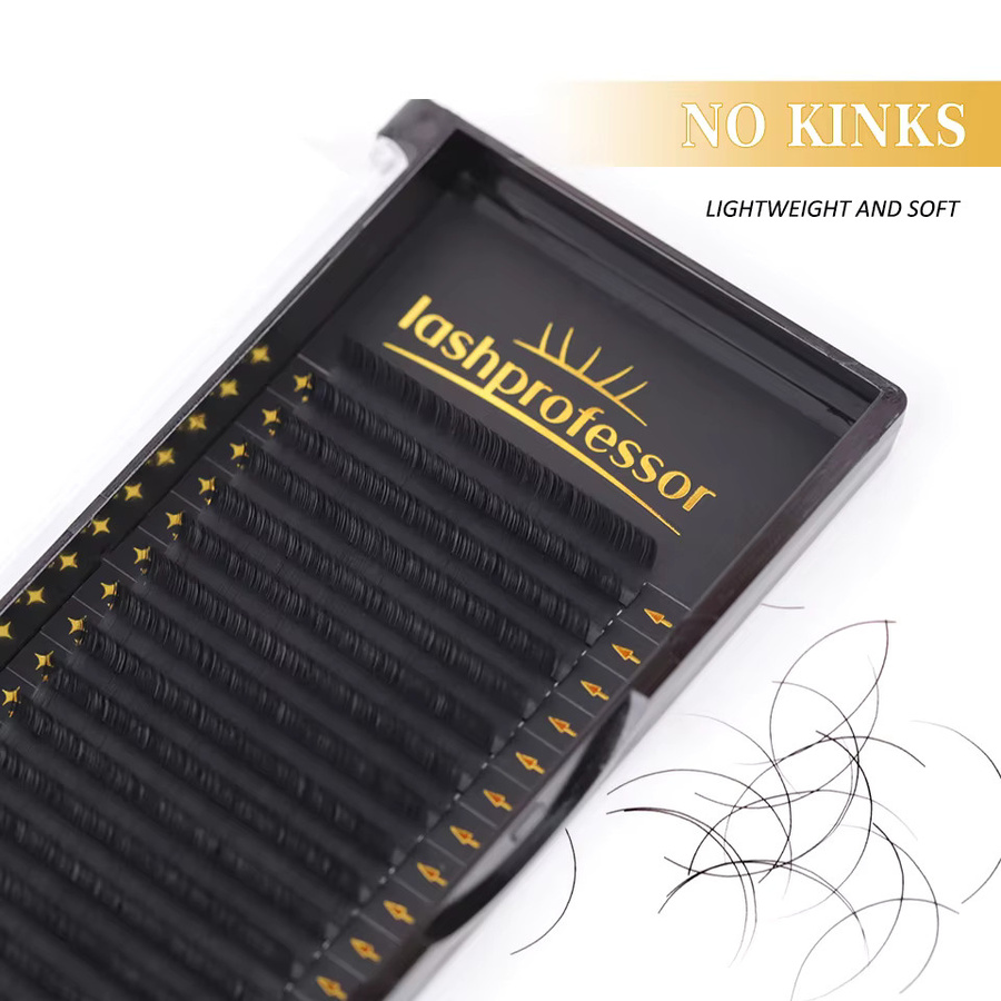 lashprofessor Wimpernverlängerung, Faux Mink, Matt Schwarz, 10 Trays - Bild 4