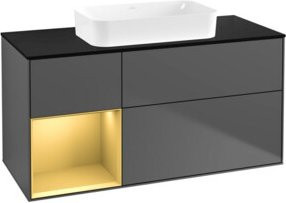 V&B Waschtischunterschrank Finion Anthrazit matt B/T: 120 x 60 cm - Bild 1