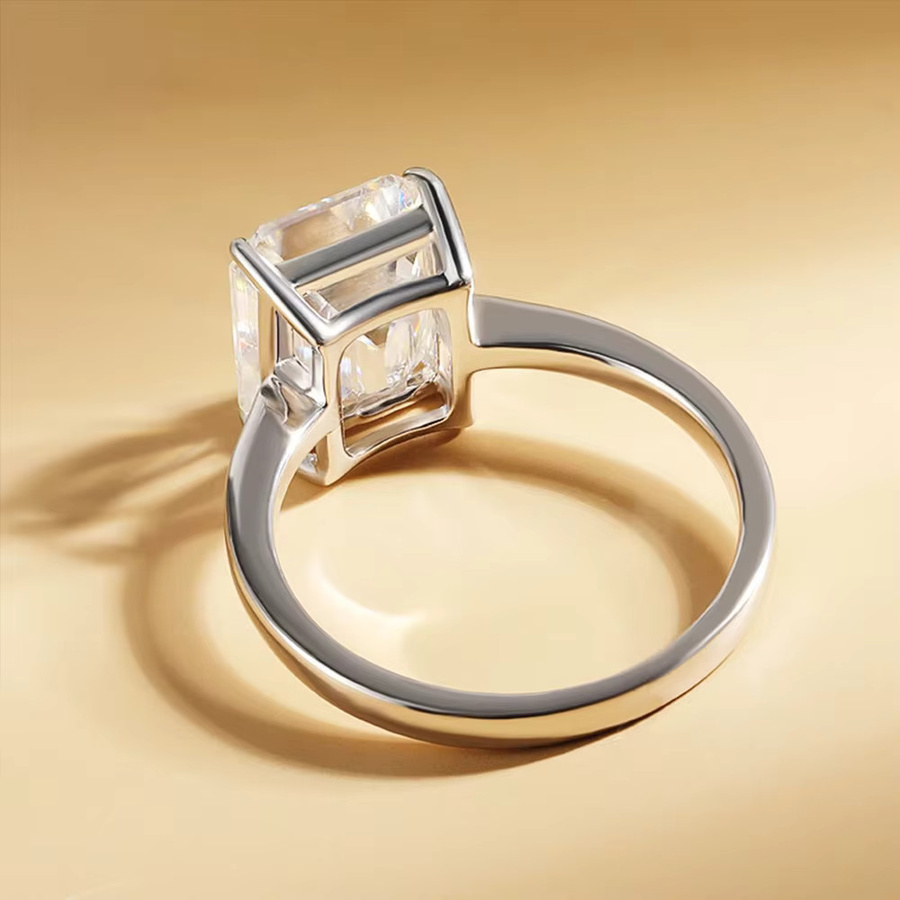 Houtros Moissanit-Ring, 925 Silber, Damen - Bild 5