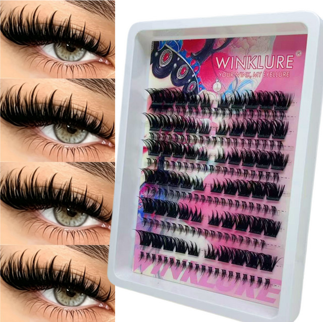 WINKLURE Manga Cat-Eye-Stil Wimpern, Black, Natürlich, Unisex - Bild 1