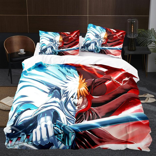 Bleach Anime Bettwäsche Set mit Motiv aus Mikrofaser, Mehrfarbig, B/H: 140 x 210 cm - Bild 1