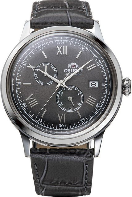 Orient Armbanduhr Automatik, Edelstahl, 40 mm, Leder, Schwarz, Herren - Bild 1