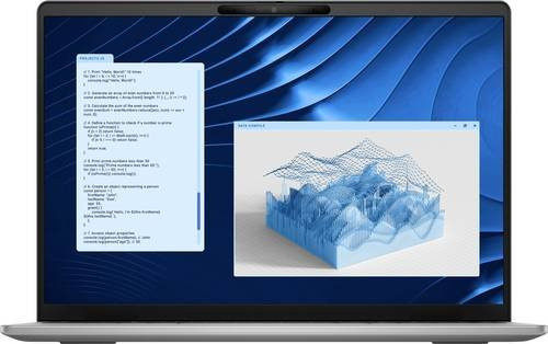 Dell Latitude 5455 Notebook in Silber mit 14 Zoll Full-HD+ Display, Qualcomm Snapdragon X X1-26-100, 16GB RAM und 512GB SSD, deutsche QWERTZ-Tastatur - Bild 1