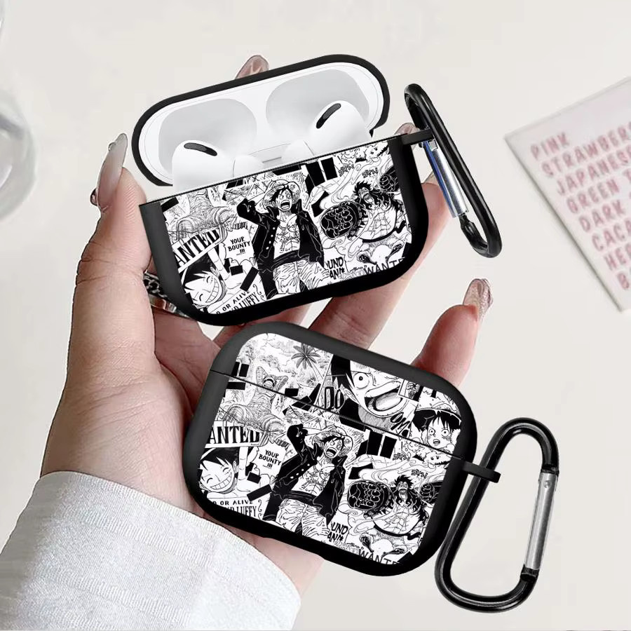 Schutzhülle mit abstraktem One Piece Logo für Apple AirPods Pro 1 2 3 4 - Bild 2