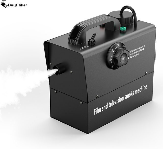 DayFlicker Wiederaufladbare Nebelmaschine 600 W in Schwarz für DJ, Disco und Party - Bild 1