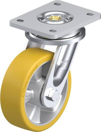 Blickle Lenkrolle LO-ALTH 150K in Silber und Gelb mit 150 mm Rad-Durchmesser und 650 kg Tragfähigkeit - Bild 1