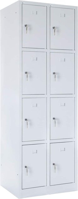 BRB Fächerschrank 74310 mit abschließbaren Türen, H x B x T: 180 x 60 x 50 cm - Bild 1