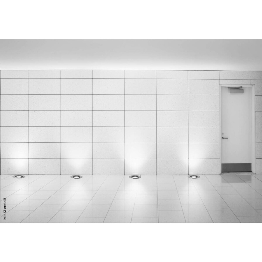 Näve LED-Bodeneinbauleuchte Forto in Silber, rund, B/H/T: 12,5 x 14,5 x 12,5 cm - Bild 4