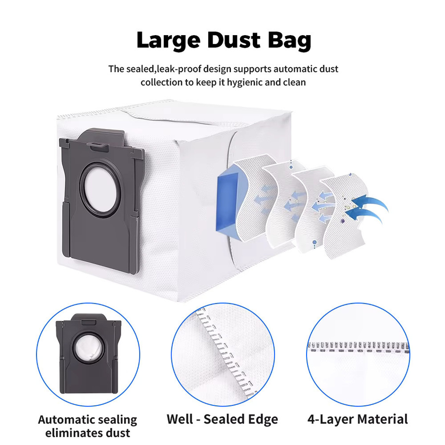 Dreame Staubbeutel Zubehör für X30 Ultra, X40 Ultra, X50 Ultra, X50 Master, X30 Pro, X40 Pro, X50 Pro und L10s Pro Ultra - Bild 2