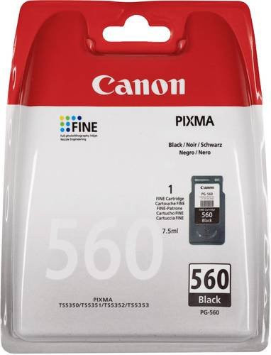 Original Canon Tintenpatrone PG-560 Schwarz für PIXMA TS5350 - Bild 1