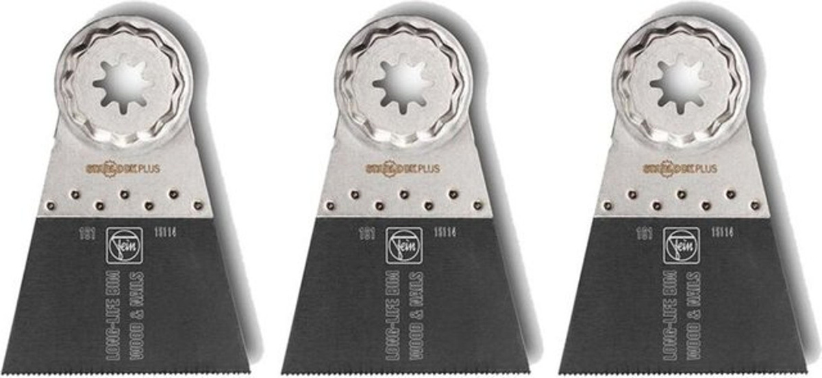 Fein E-Cut Long-Life Bimetall Tauchsägeblatt für Holz, Kunststoff und Metall, Farbe: Silber, 3 Stück - Bild 2