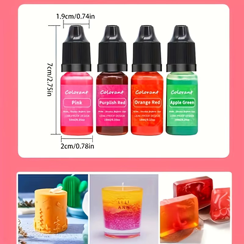 LEQU Kerzenfarbstoff-Set mit 20 Farben, Konzentrierte Wachsblöcke für deine DIY Sojawachs-Kerzenherstellung, Mehrfarbig - Bild 4