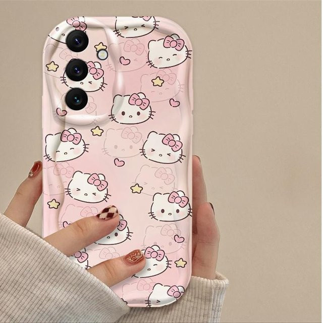Hello Kitty Handyhülle im Cartoon-Design für Samsung Galaxy A-Serie in Pink - Bild 1