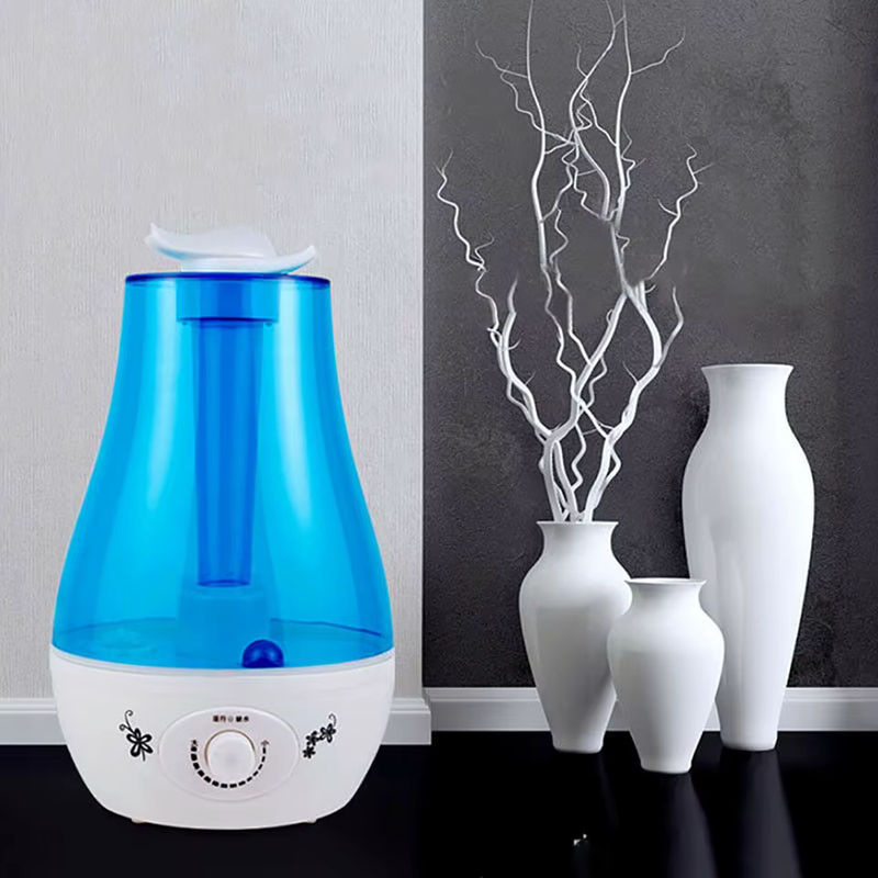 THANKSHARE Ultraschall-Luftbefeuchter mit Doppel-Sprühfunktion und 7-Farben LED, Aroma Diffusor für ätherische Öle, 3000 ml, Schwarz/Blau - Bild 4