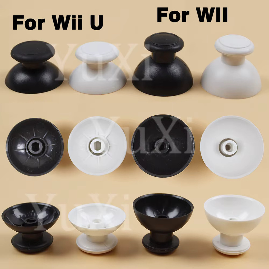 2 Stück Nintendo Wii U Analog Joystick Grip Caps in Weiß für Gamepad Controller Ersatzteile - Bild 3