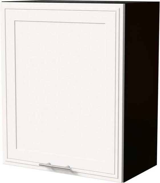 Feldmann-Wohnen Hängeschrank Salo W2/60 in Schwarz und Weiß Matt mit Kassettenoptik, B/T/H: 60 x 32,5 x 72 cm - Bild 1