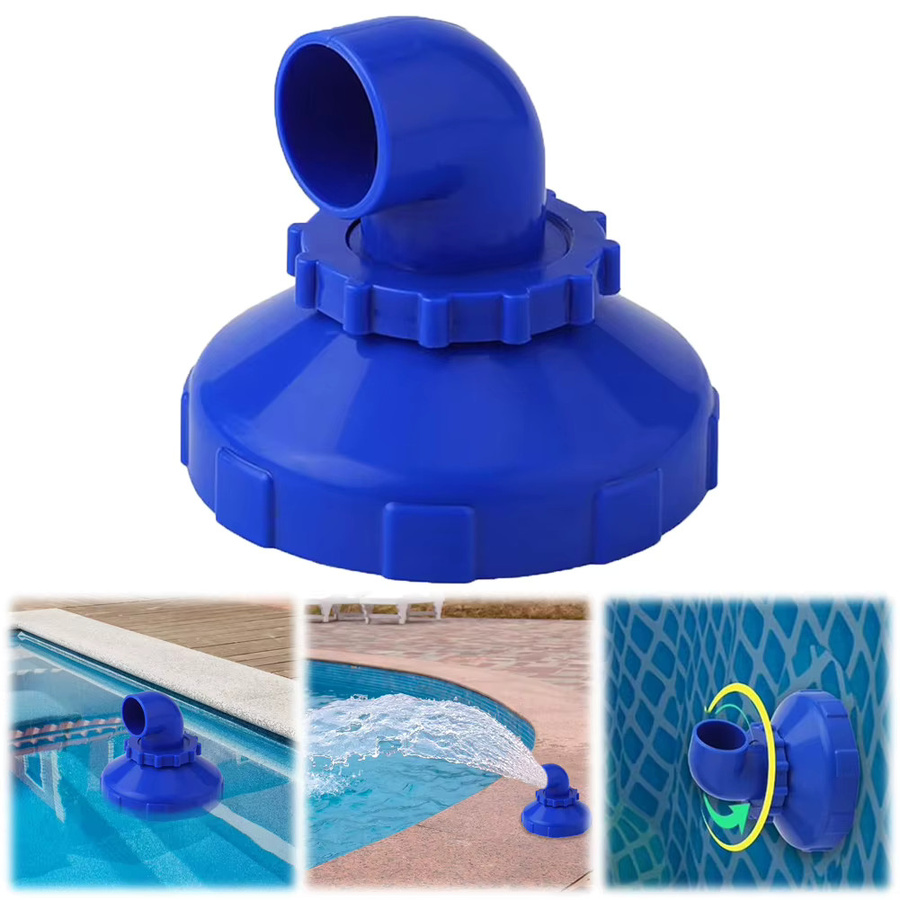 Intex Pool-Einlassdüse in Blau, 360 Grad drehbarer Schwimmbad-Rücklaufstrahl als Ersatz für Intex Outlet Pool-Düsen - Bild 3