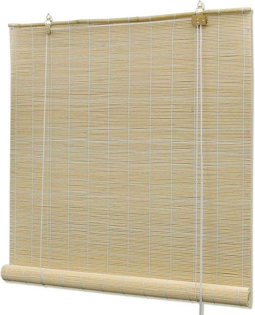 Vidaxl Bambusrollo in Natur zur Lichtkontrolle und Dekoration, B: 120 cm, H: 220 cm - Bild 1