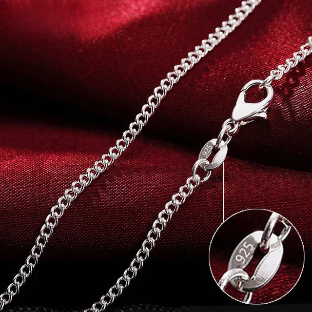 Halskette 925 Silber, 40–75 cm, Unisex - Bild 1