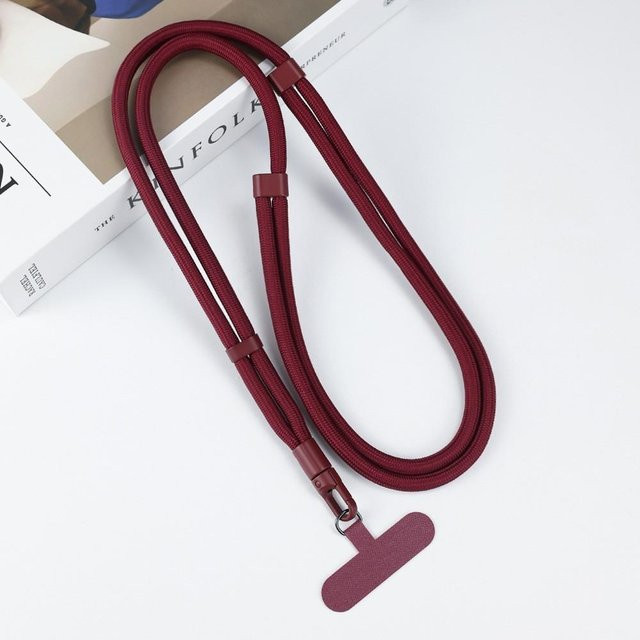 Caihonghong Handy-Lanyard Crossbody verstellbar in Wine Red für Outdoor und Anti-Verlust - Bild 1