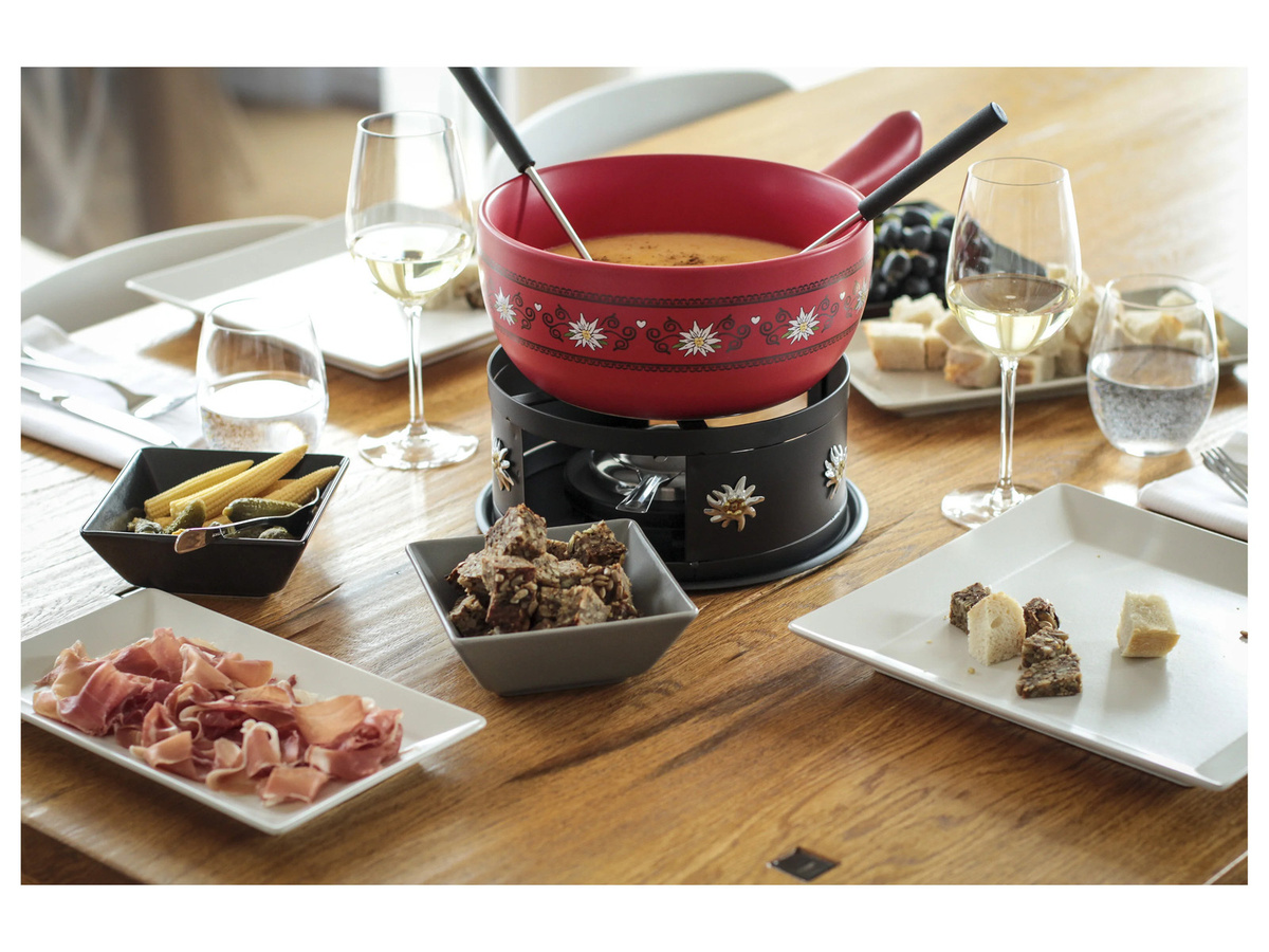 Mäser Käsefondue Set, 11-teilig, Rot/Schwarz - Bild 4
