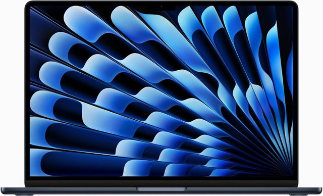 Apple MacBook Air 15" M2 (2023) mit 8 GB RAM, 256 GB SSD, Mitternacht - Bild 1