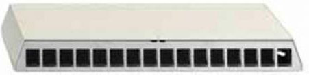 Rutenbeck Patch-Panel Cat.6 mit 16 Ports für Ethernet/LAN in Weiß und Grau - Bild 1