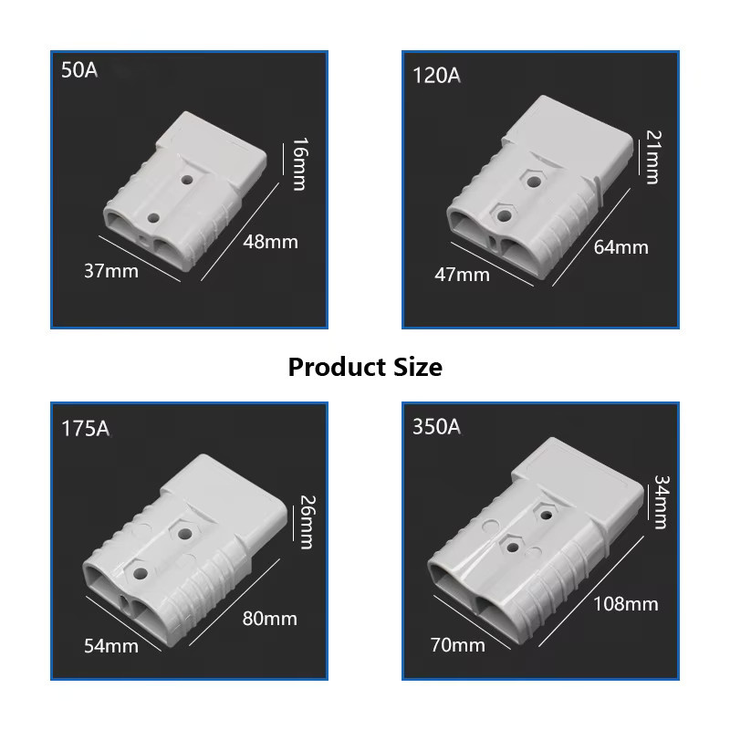 TAKORI Batterie Lade Stecker für Elektroautos und Solarkabel, Grau - Bild 3
