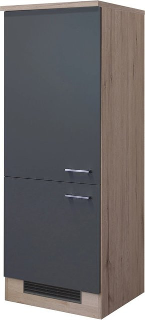 Flex-Well Kühlumbauschrank Morena in Basaltgrau matt, B/H/T: 60 x 161 x 60 cm - Bild 1
