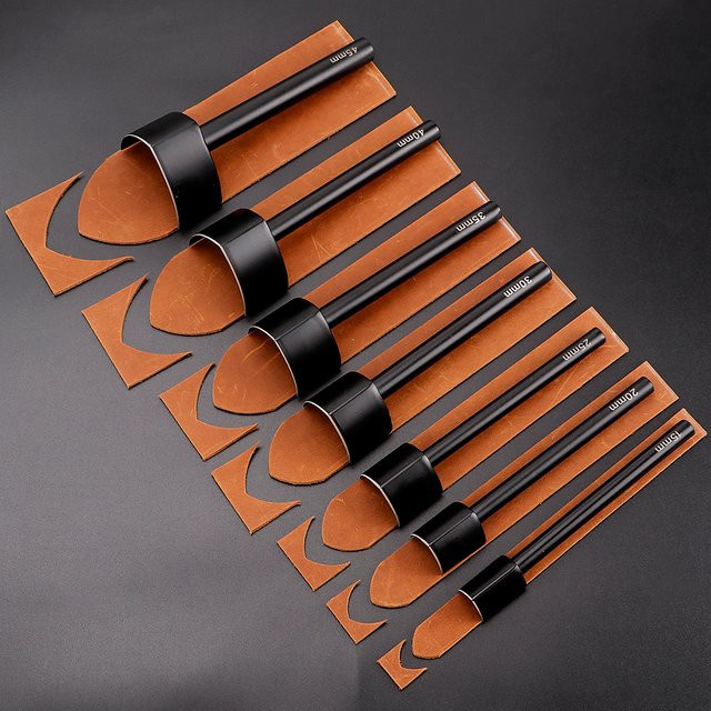QJH Schwertschwanz Leder-Stanzwerkzeug zum Schneiden von Gürteln und Uhrenarmbändern für DIY-Handwerksarbeiten - Bild 1
