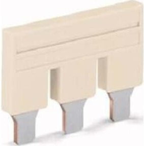 WAGO Kammbrücker 3-fach Nennstrom 76A 2016-403 in Grau und Beige - Bild 1