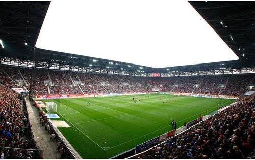 K&L Wall Art XXL Vliestapete FC Augsburg Fußballstadion, mehrfarbig, matt - Bild 1