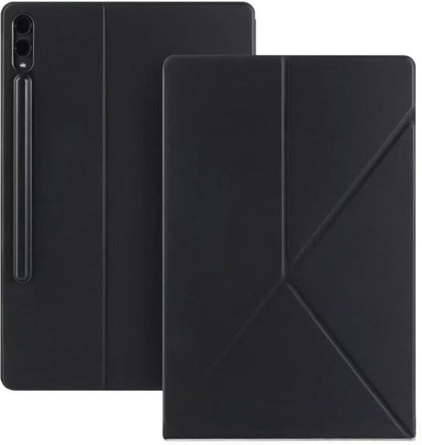 Magnetische Smart Cover Hülle für Samsung Galaxy Tab S10 Ultra, S10 Plus, S10 FE Plus, S9 Plus, S9 FE, S8, S7 in Schwarz - Bild 1