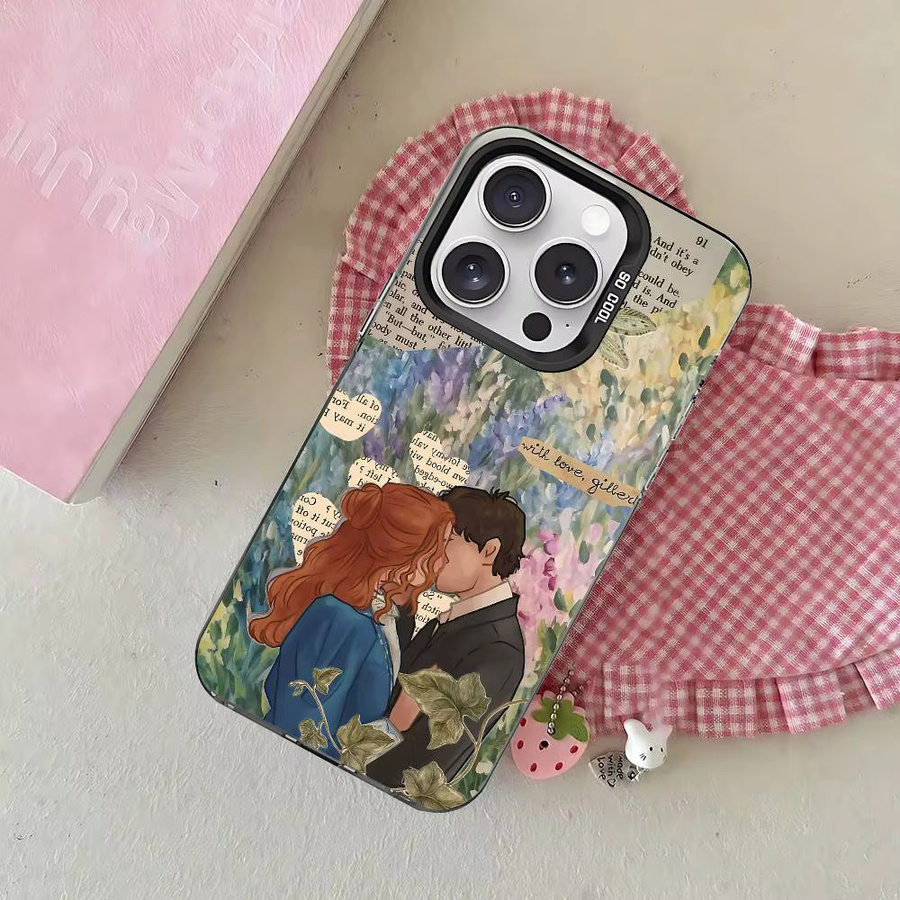 A-Anne Handyhülle für iPhone 11 bis iPhone 17 Pro Max Plus, stoßfeste Rückseite, Farbe: Silber/Mehrfarbig - Bild 4