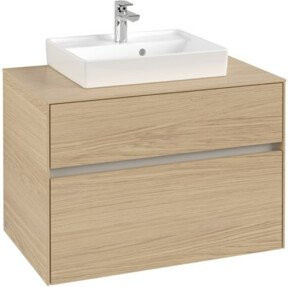 V&B Waschtischunterschrank Collaro in Nordic Oak, B/T/H: 80 x 54,8 x 50 cm, mit mittiger Waschtischöffnung - Bild 1