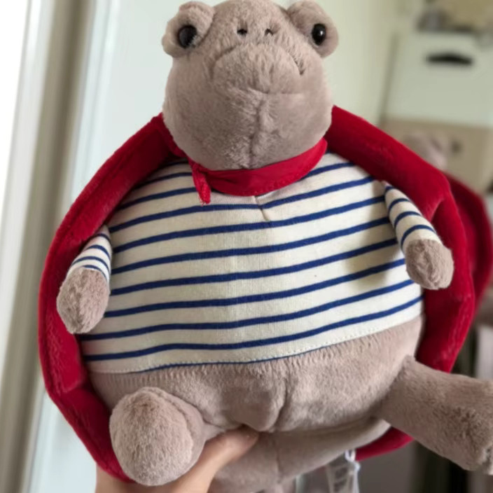 XUYUAN Timmy Schildkröte mit romantischem Outfit als Kawaii Deko für Schreibtisch und Wohnzimmer, Mehrfarbig - Bild 4