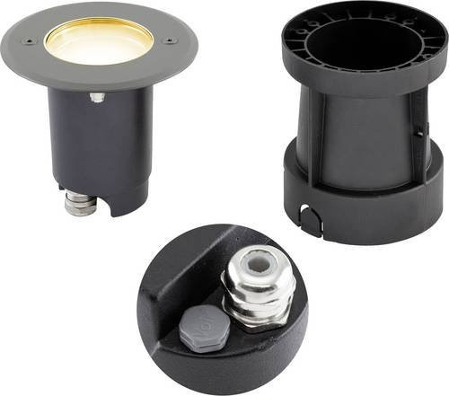 EVN 679235EVA53D Bodeneinbauleuchte LED in Weiß mit warmweißem Licht und GU10 Fassung - Bild 1